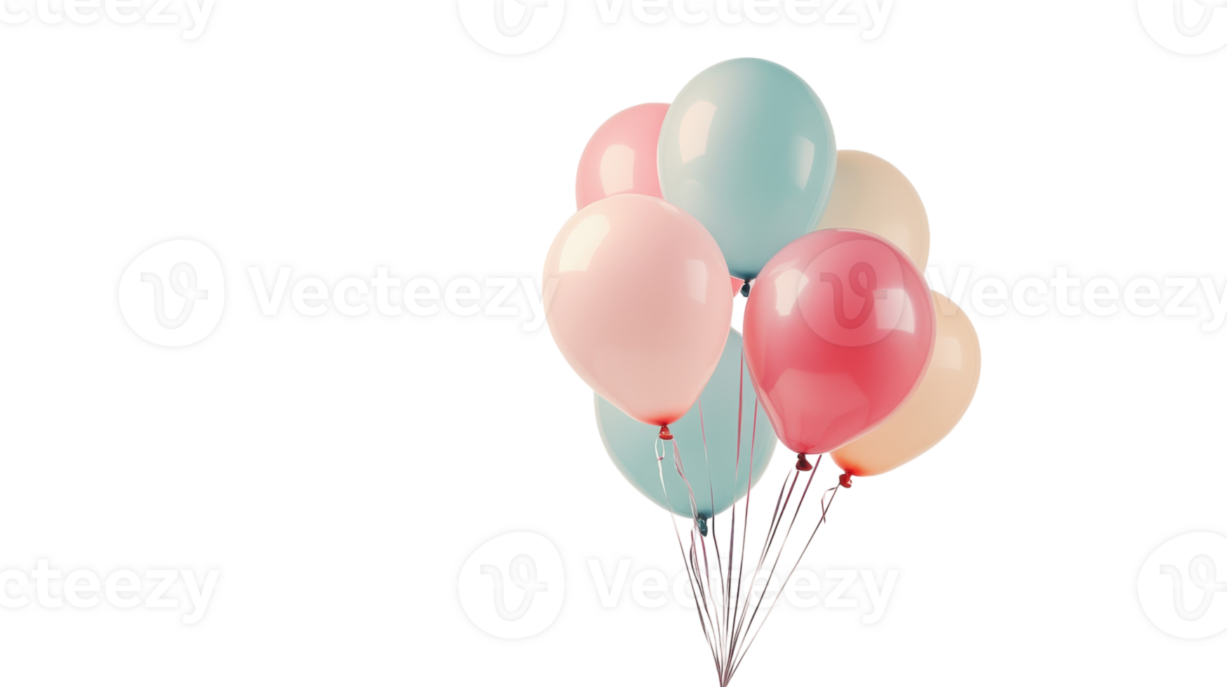 A Vibrant Collection of Colorful Balloons Perfect for Festive Celebrations, Parties, and Events. png