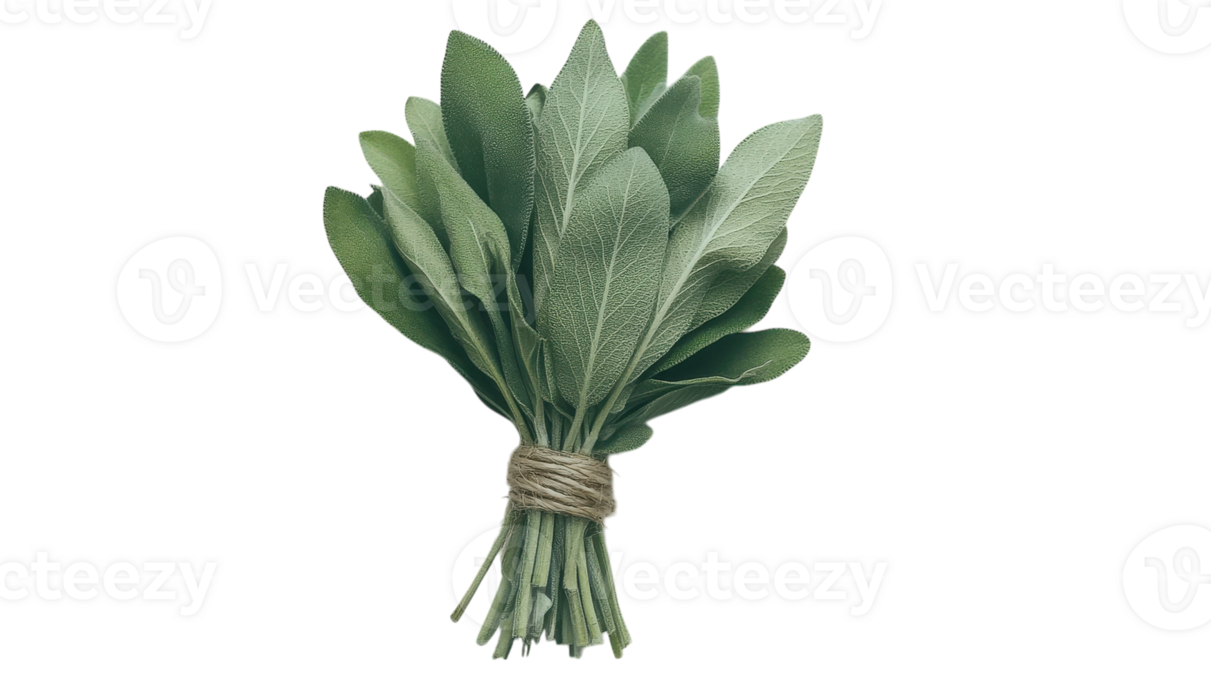 A Vibrant Bundle of Freshly Harvested Sage Leaves Perfect for Culinary Use, Aromatherapy, and Home Decor Enhancements. png