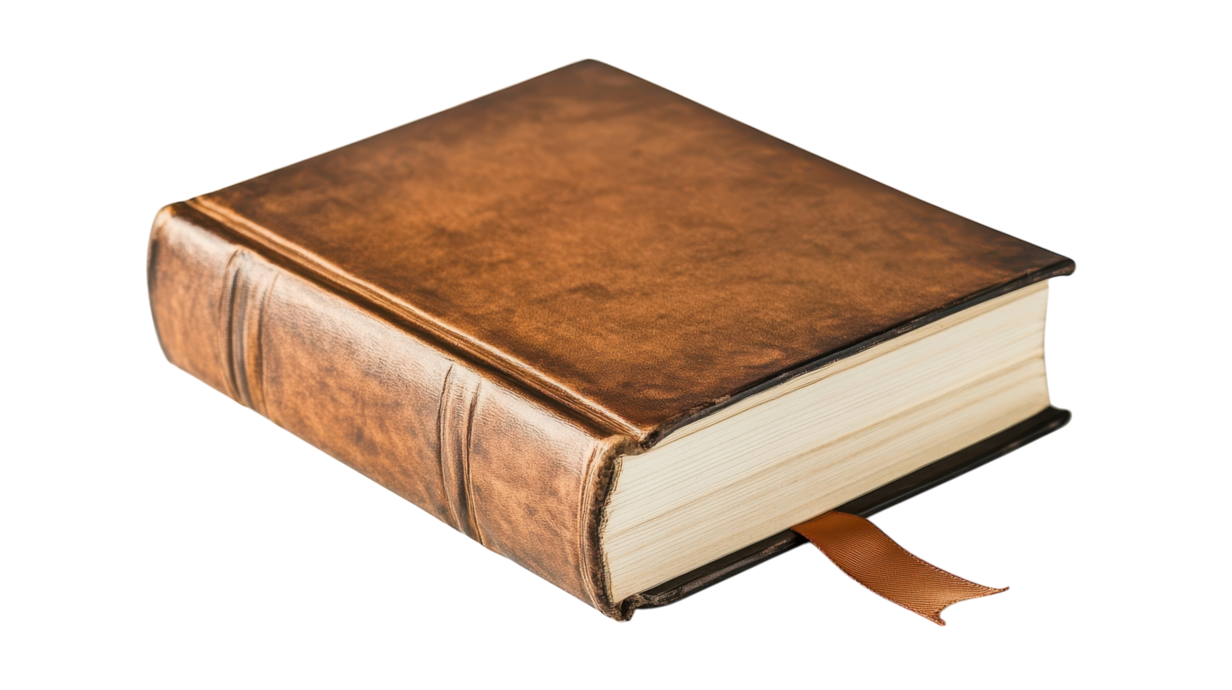 A Classic Hardcover Book with an Elegant Bookmark Ribbon Perfect for Students and Book Lovers Alike, Ideal for Reading and Note-Taking. png