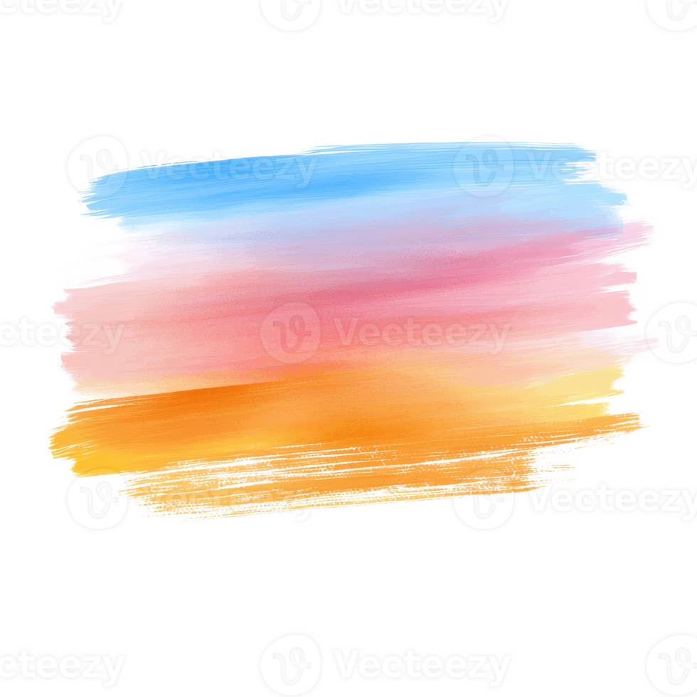 A vibrant watercolor brush stroke showcasing soft colors and artistic flair. png