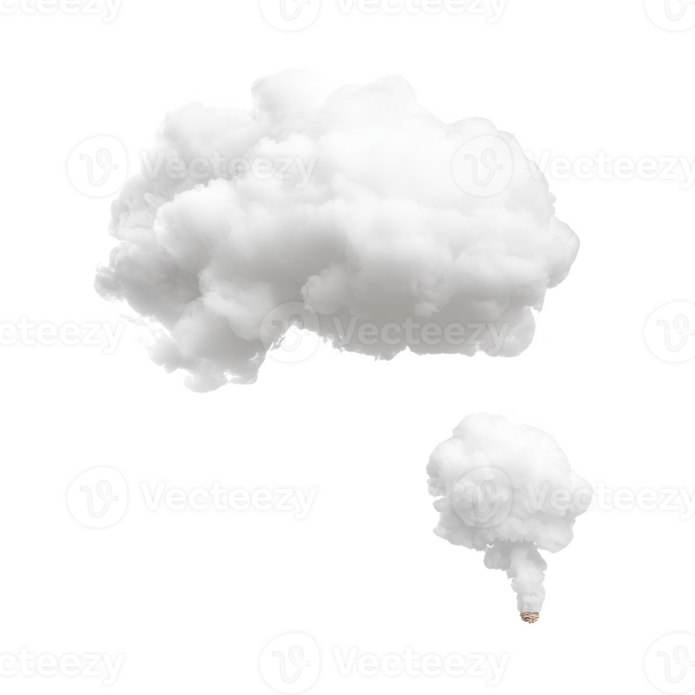 White fluffy clouds isolated on a black background, ideal for graphic designs or creative projects. png