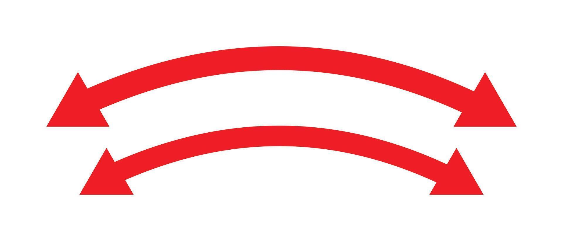 Dual sided arrow , icon design. Horizontal double-headed arrow. Double sided arrow images. illustration. vector