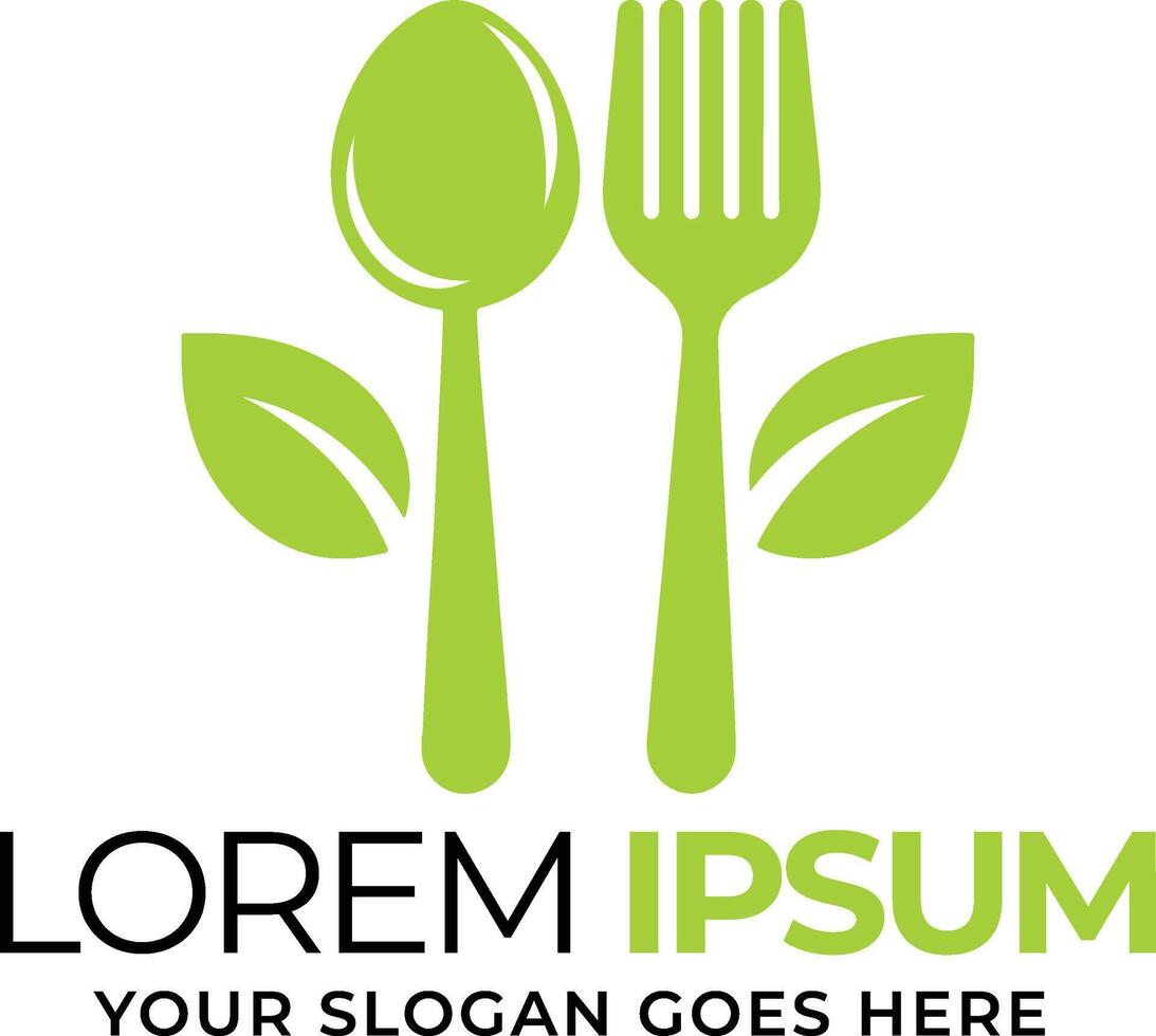 Unique Logo Symbols for Organic And Healthy Restaurants vector