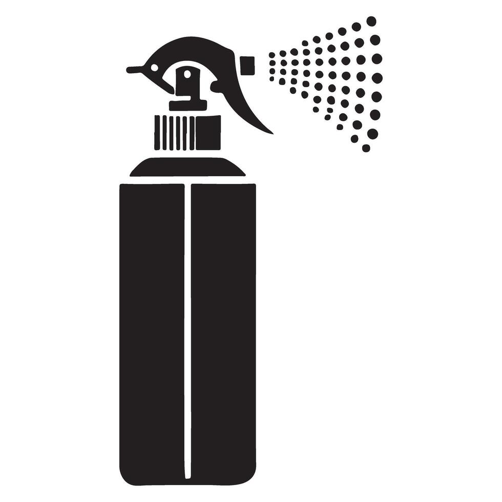 Spray Bottle Silhouette design Illustration vector