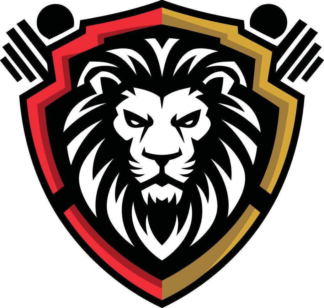 Royal Lion Fitness Logo Design Premium And Professional vector