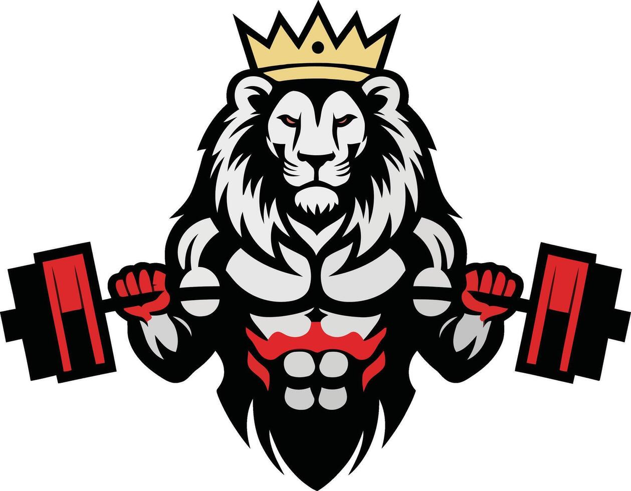 Royal Lion Gym Logo Ideas for Personal Trainers vector