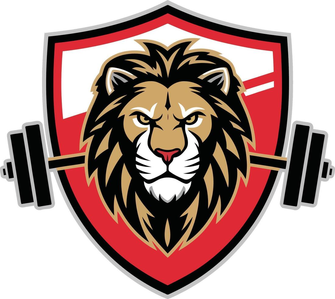 Custom Royal Lion Gym Logos for Your Fitness Business vector