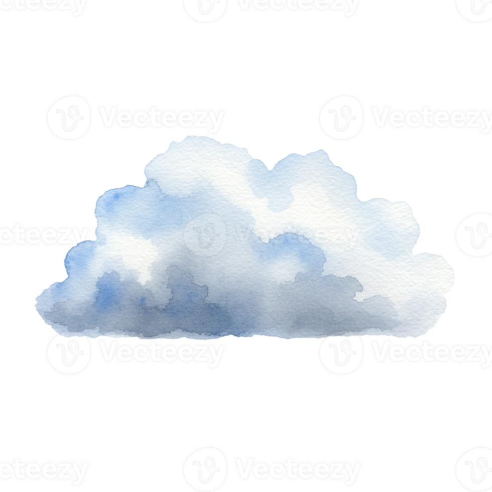Floating cloud illustration with transparent background digital art soft colors nature calmness png