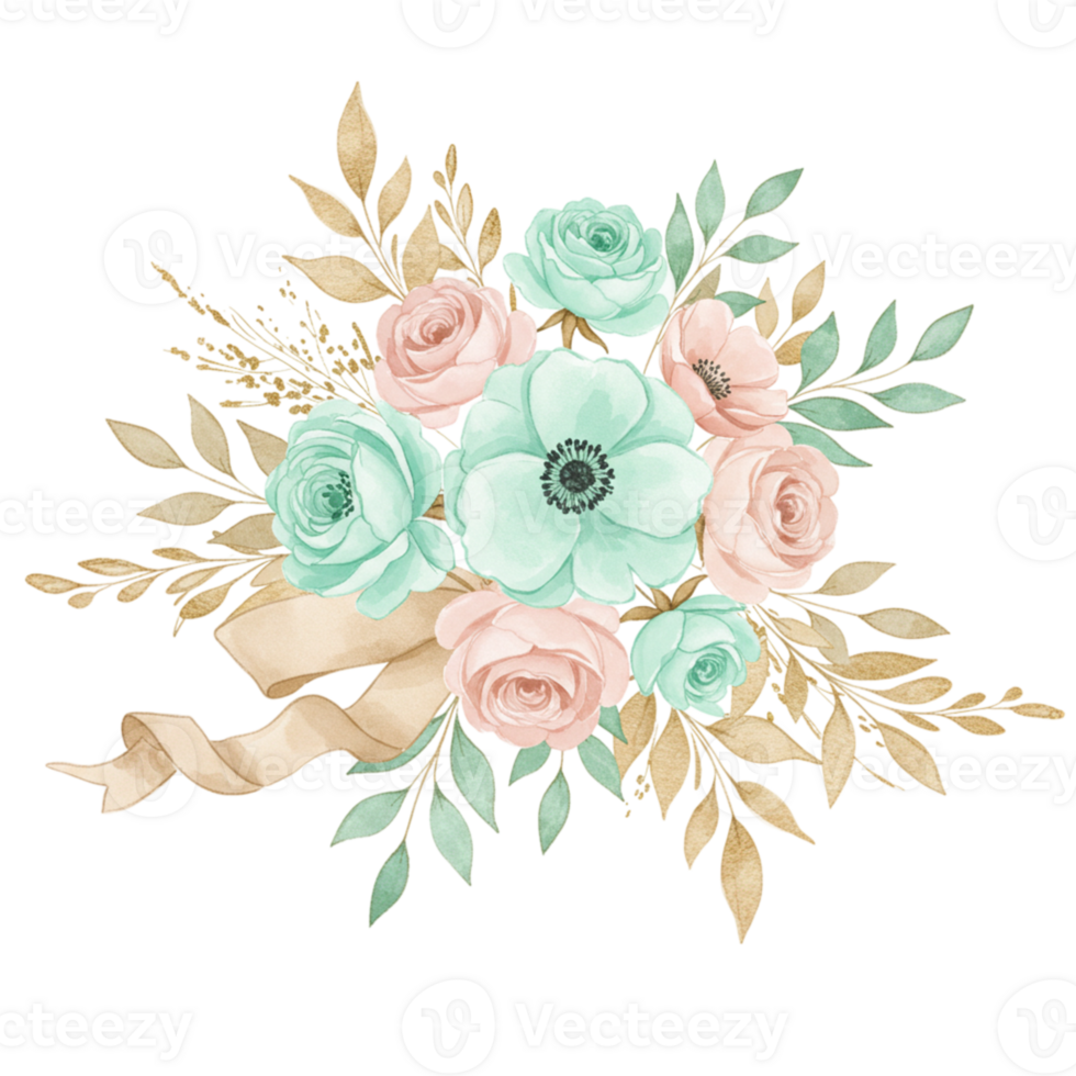 Delicate floral arrangement with transparent background elegant design studio setting artistic viewpoint png