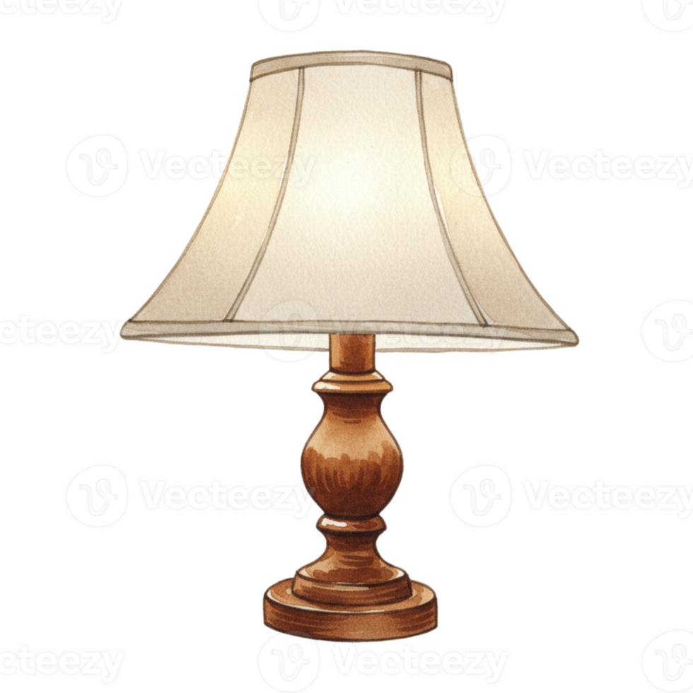 Elegant lamp design with transparent background home decor interior design cozy atmosphere minimalist style png