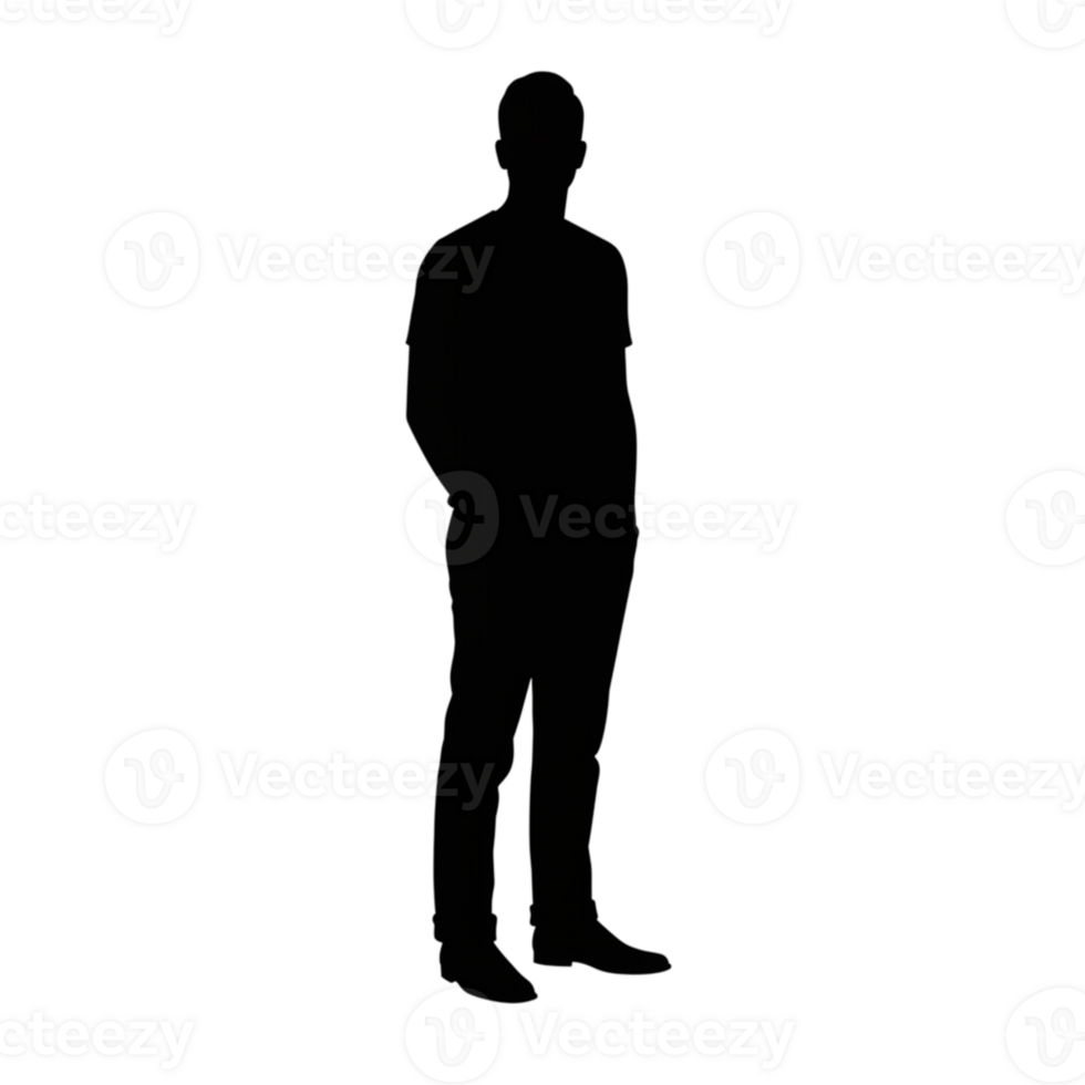 Silhouette of a person transparent background digital art minimalist design creative concept png