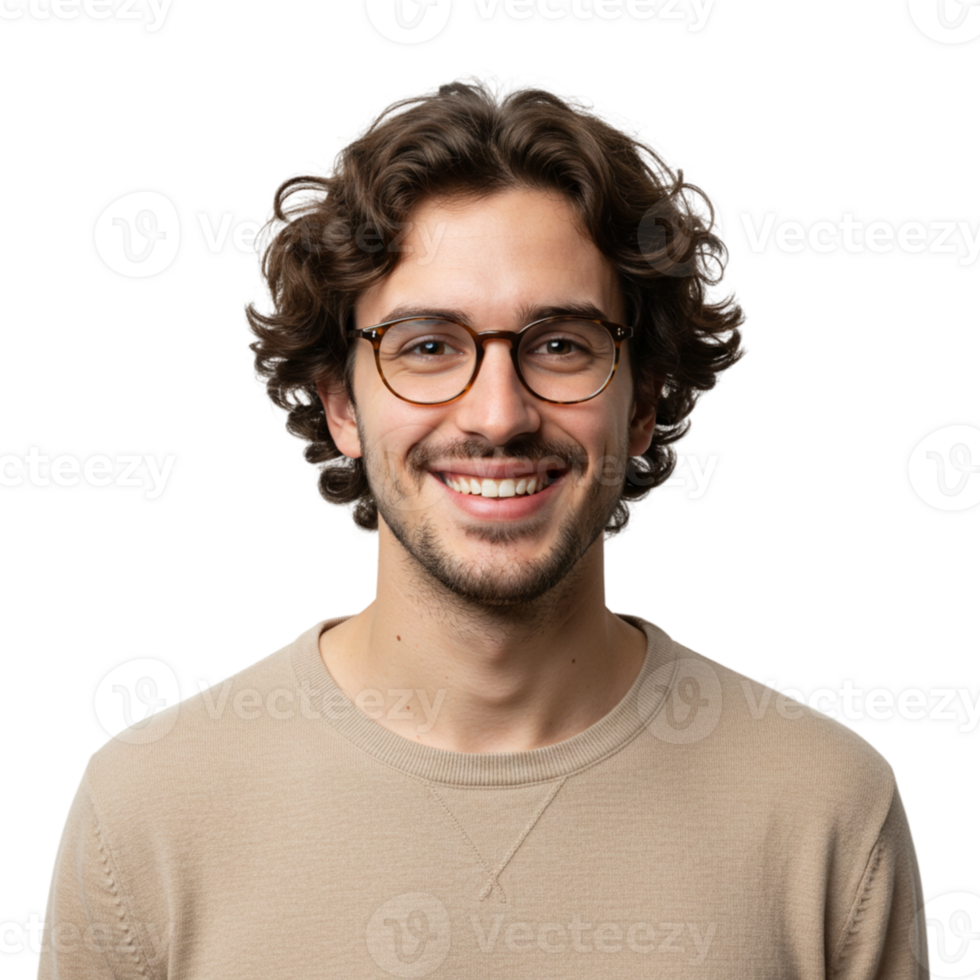 Captivating portrait of a young man studio setting personal branding professional environment close-up identity exploration png