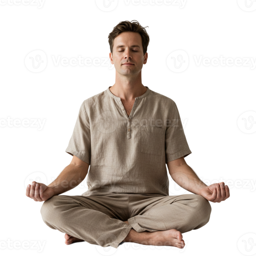 Meditation practice and mindfulness indoor studio lifestyle image calm environment front view self-discovery concept png