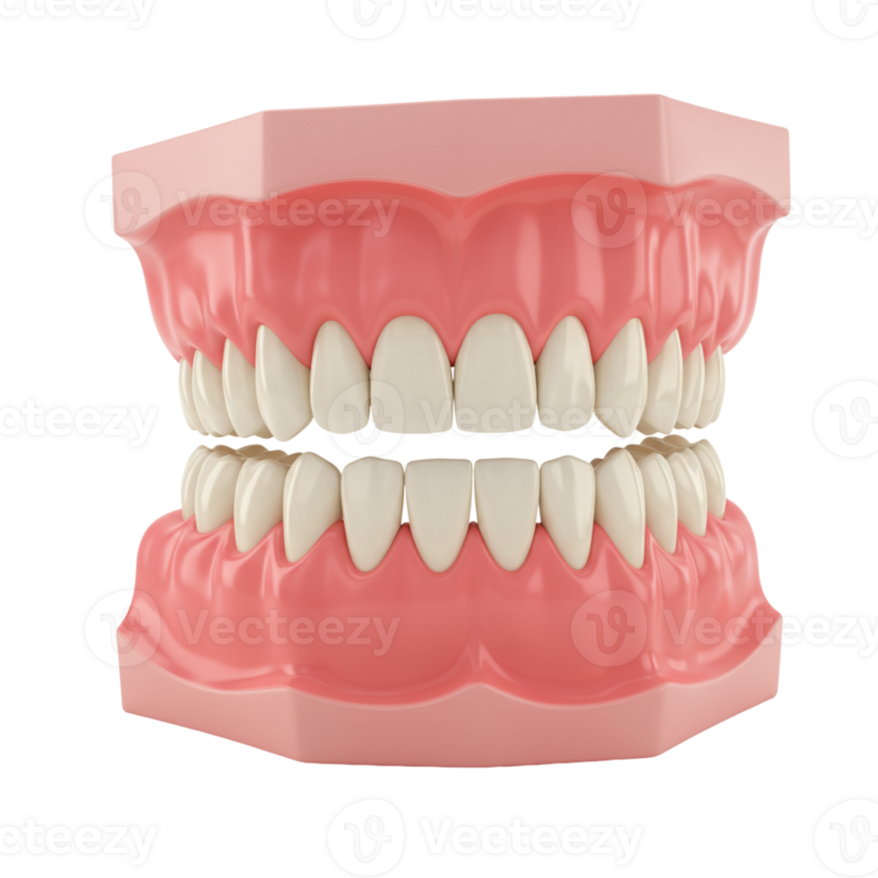 Dental anatomy model educational tool science classroom demonstrative environment close-up view oral health education png