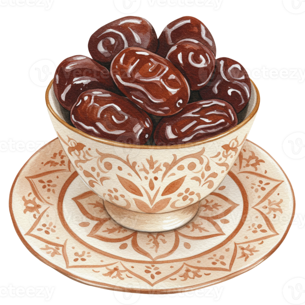 Delicious dates middle eastern cuisine food photography elegant setting close-up culinary art png