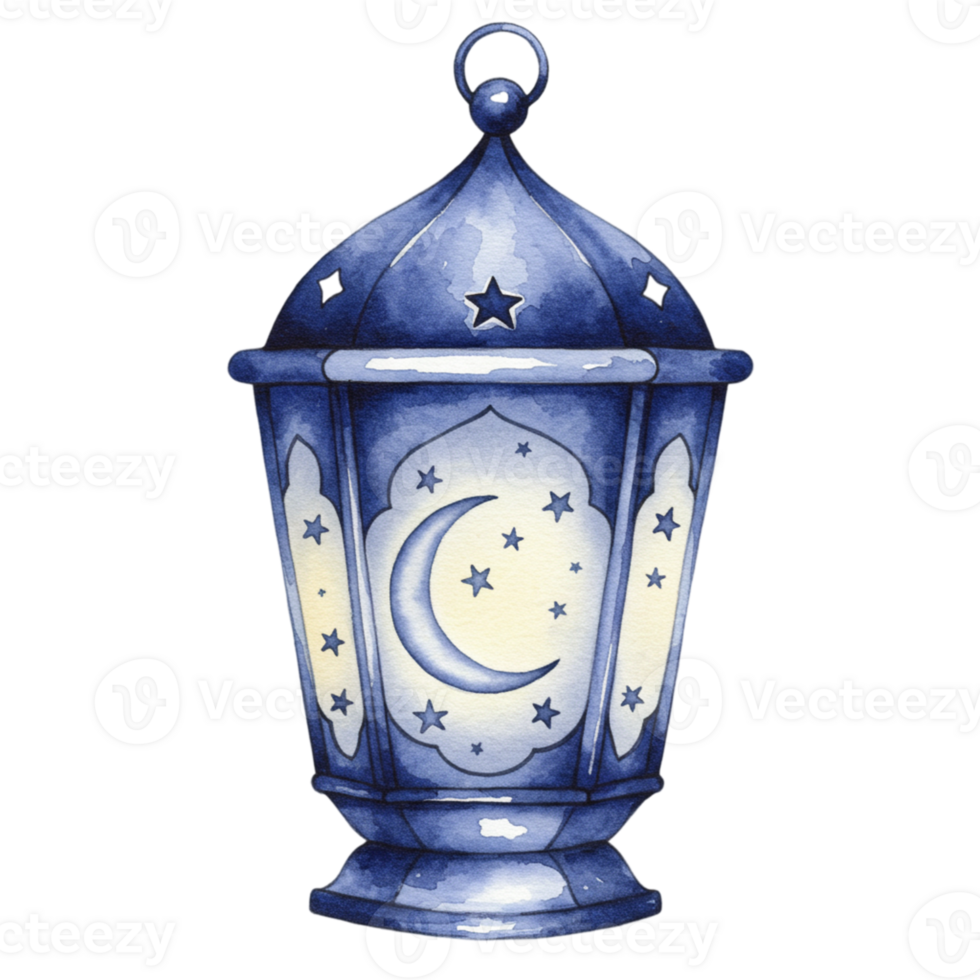 Elegant lantern illuminating the night sky outdoor setting watercolor artwork tranquil atmosphere artistic perspective png