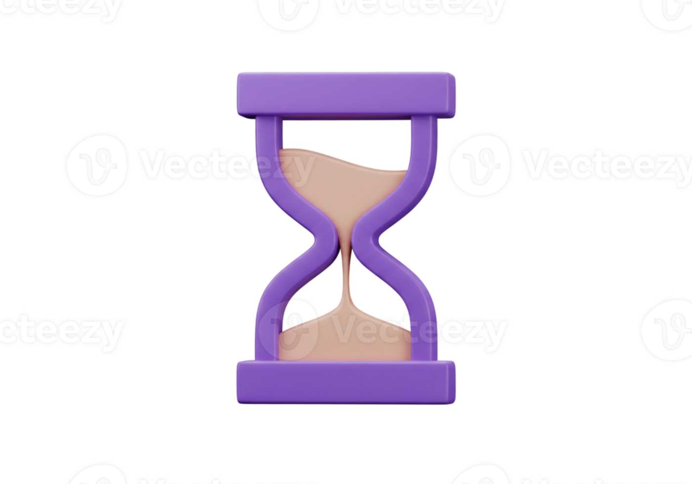 Time management tool office setting hourglass minimalist design close-up view productivity concept png