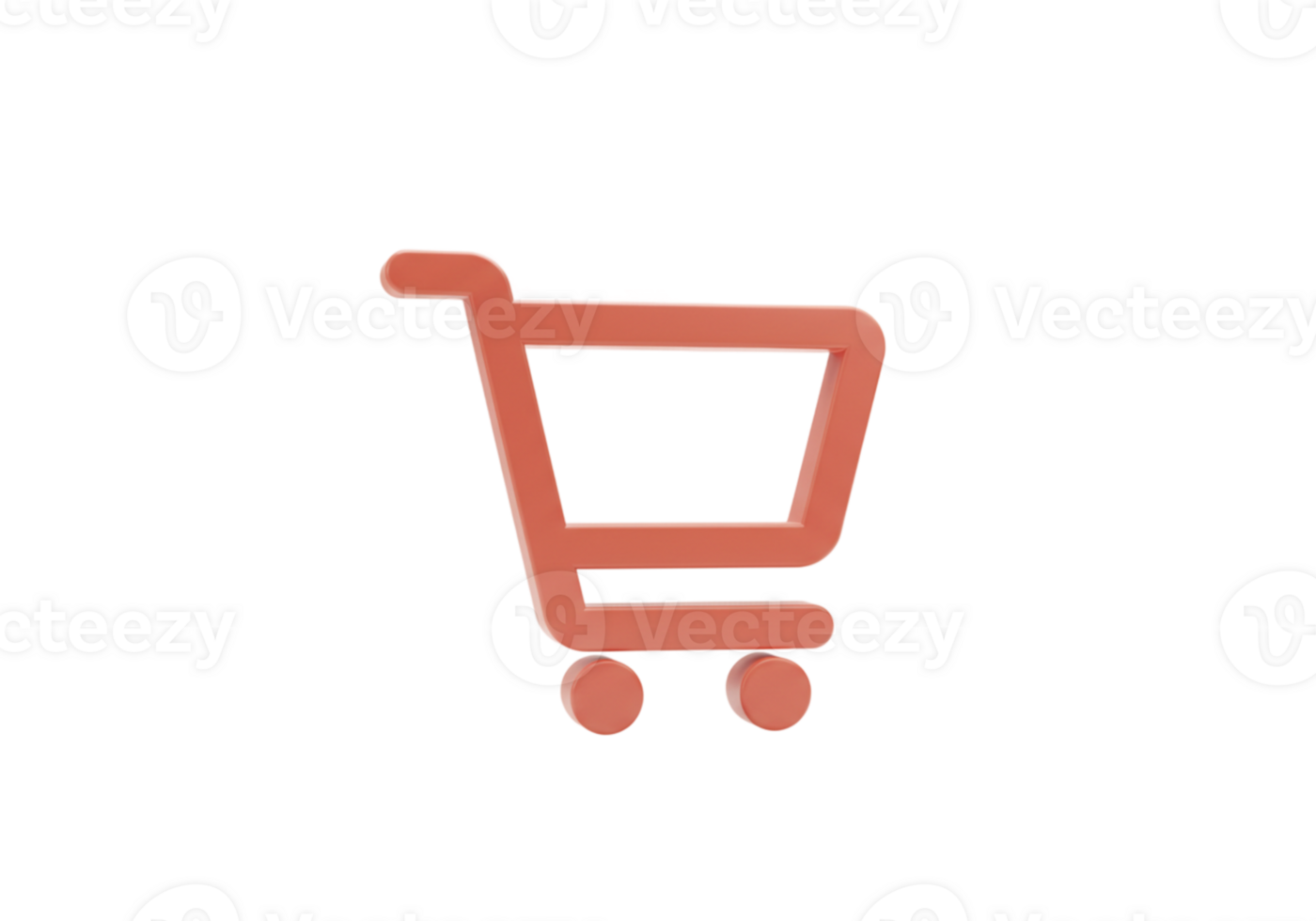 Shopping cart icon digital design graphic art minimalist style close-up view e-commerce concept png