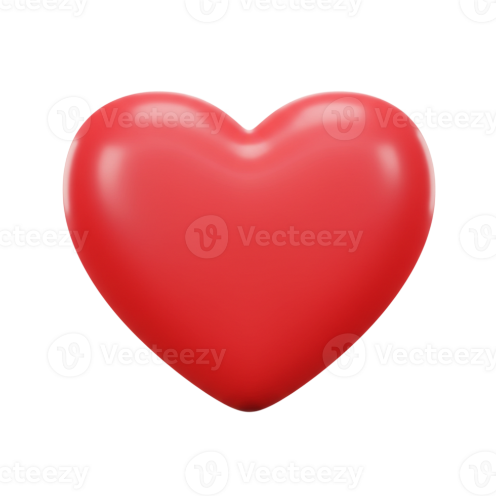 Expressing love in a heart shape digital art 3d design vibrant colors close-up view conceptual illustration png
