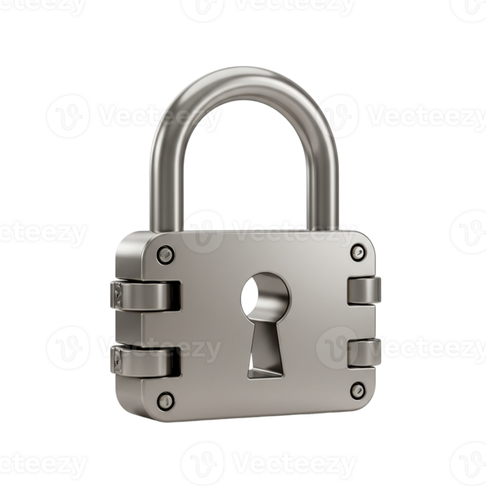 Security lock mechanism workshop close-up image industrial environment focused view protection concept png