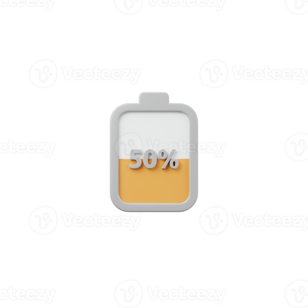 Battery status display digital device infographic minimalist design close-up view technology concept png