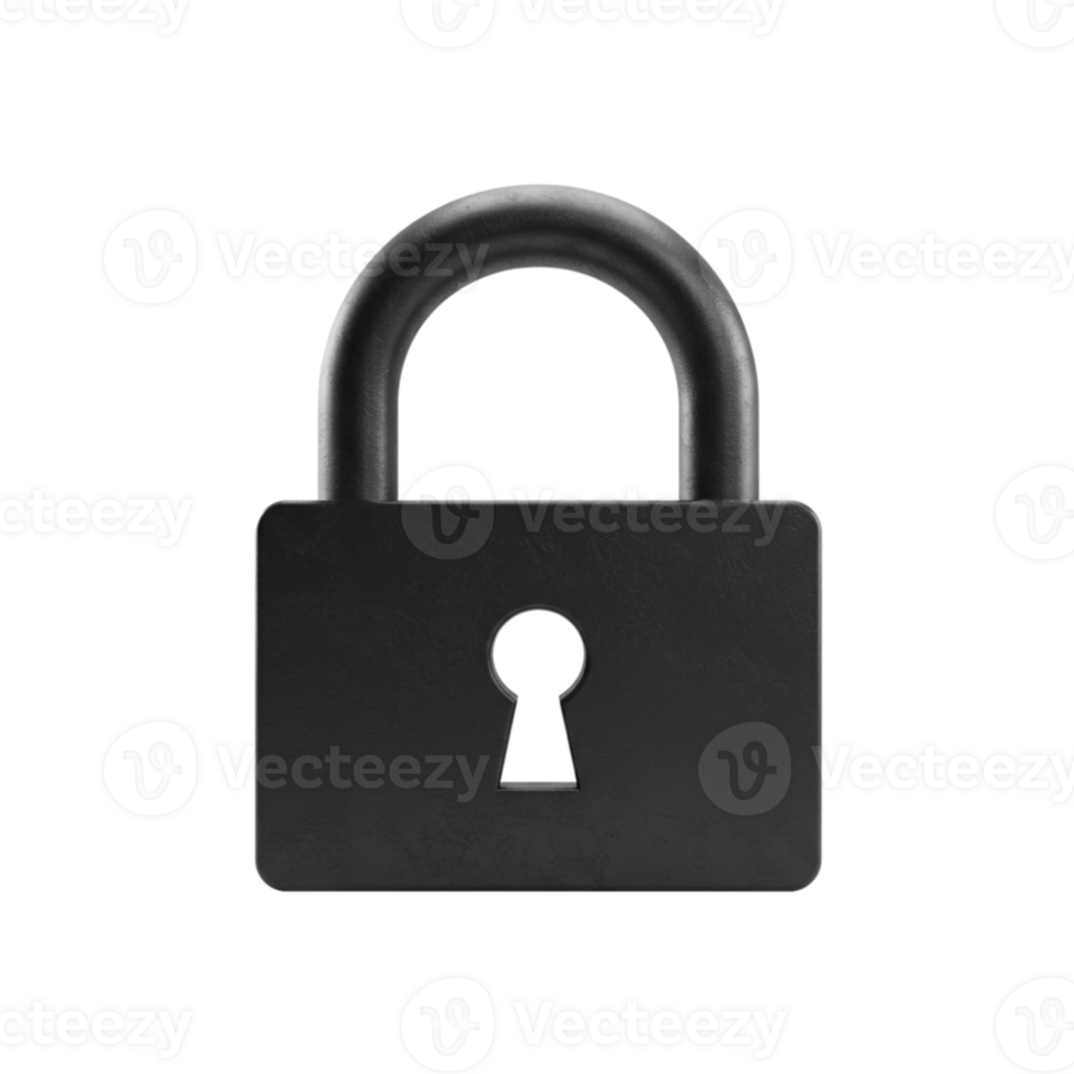Locking solutions secure padlock showcase home environment product photography close-up view safety concept png