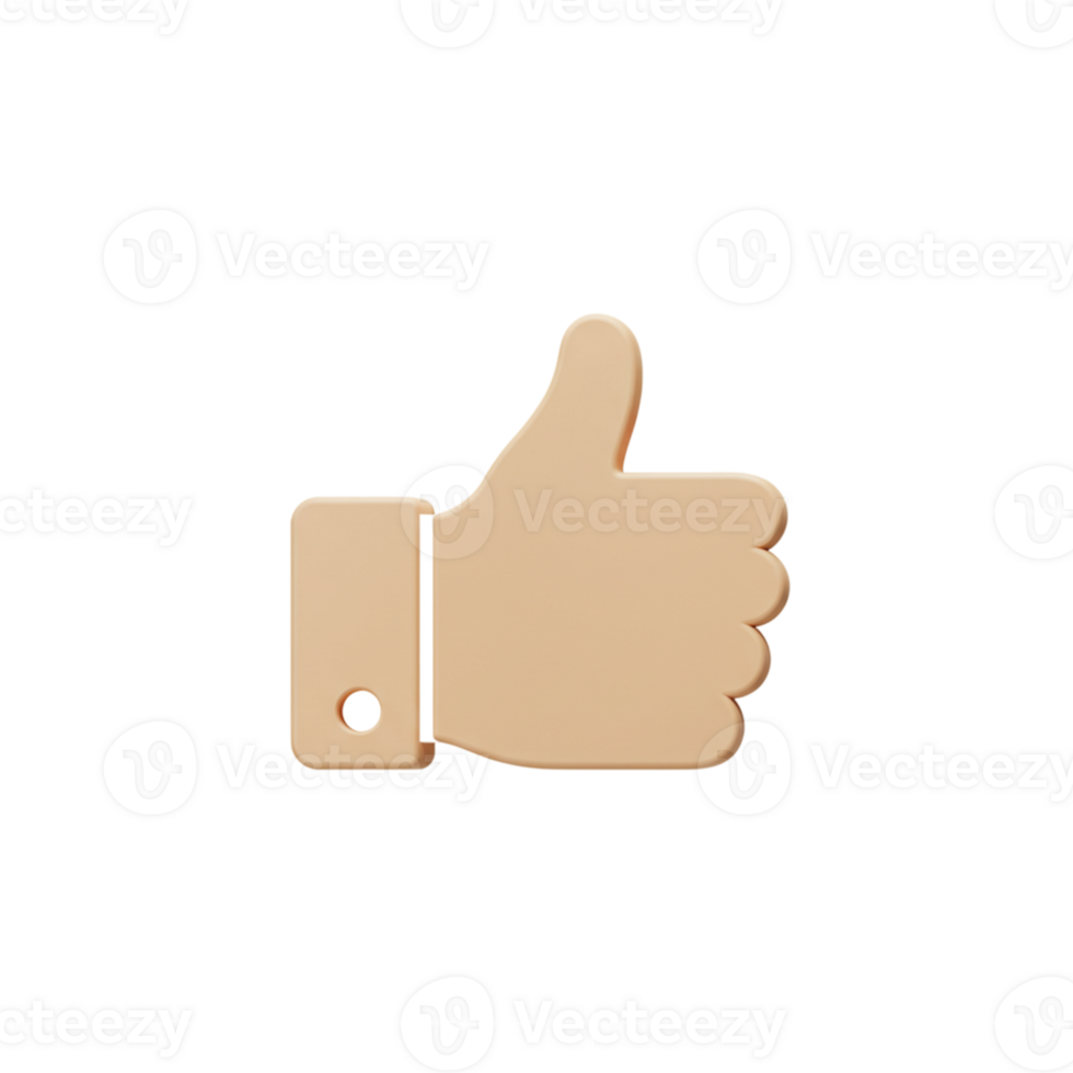 Positive gesture of approval social media context digital illustration minimalist style close-up view concept of engagement png