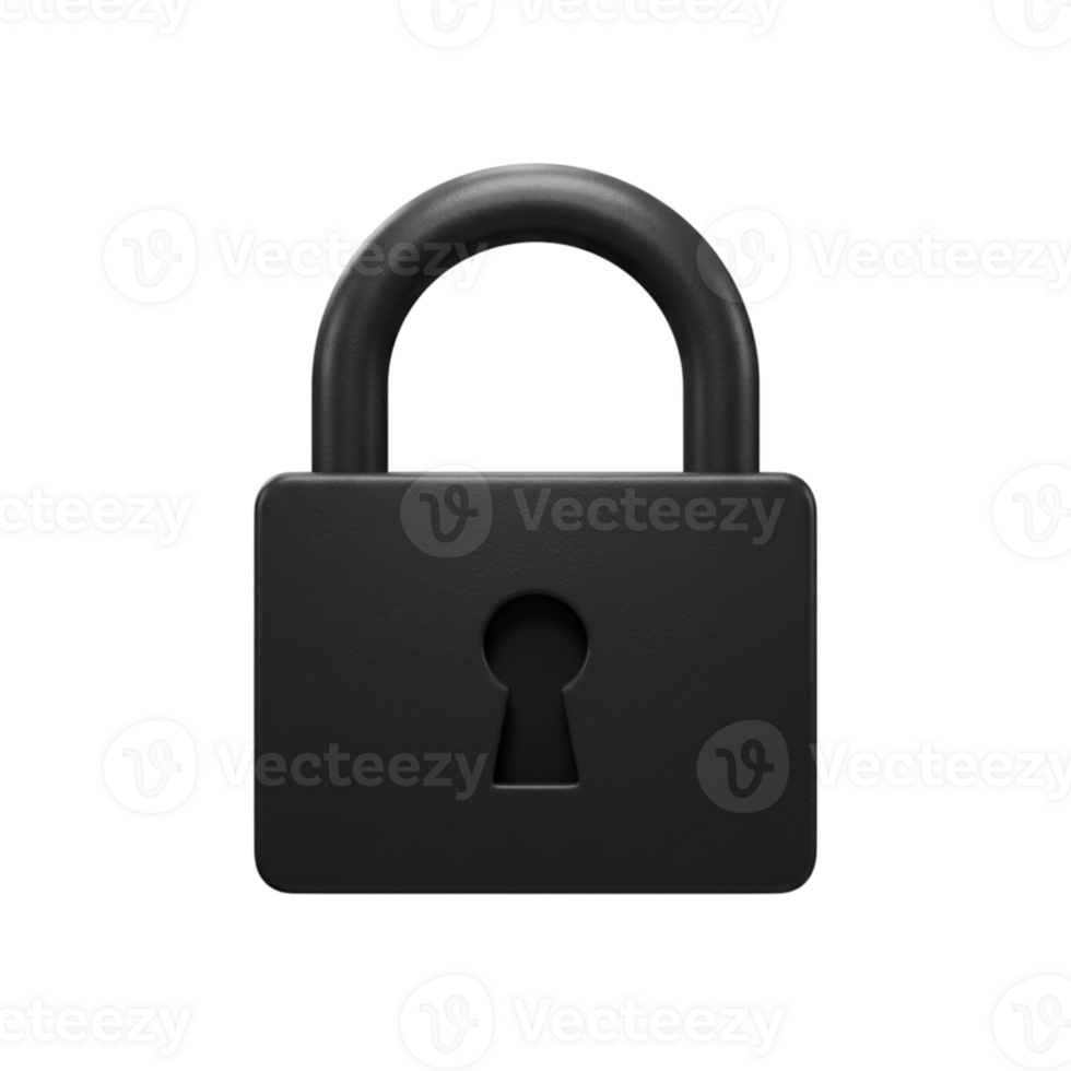 Secure lock mechanism digital security image minimalist design close-up protection concept png