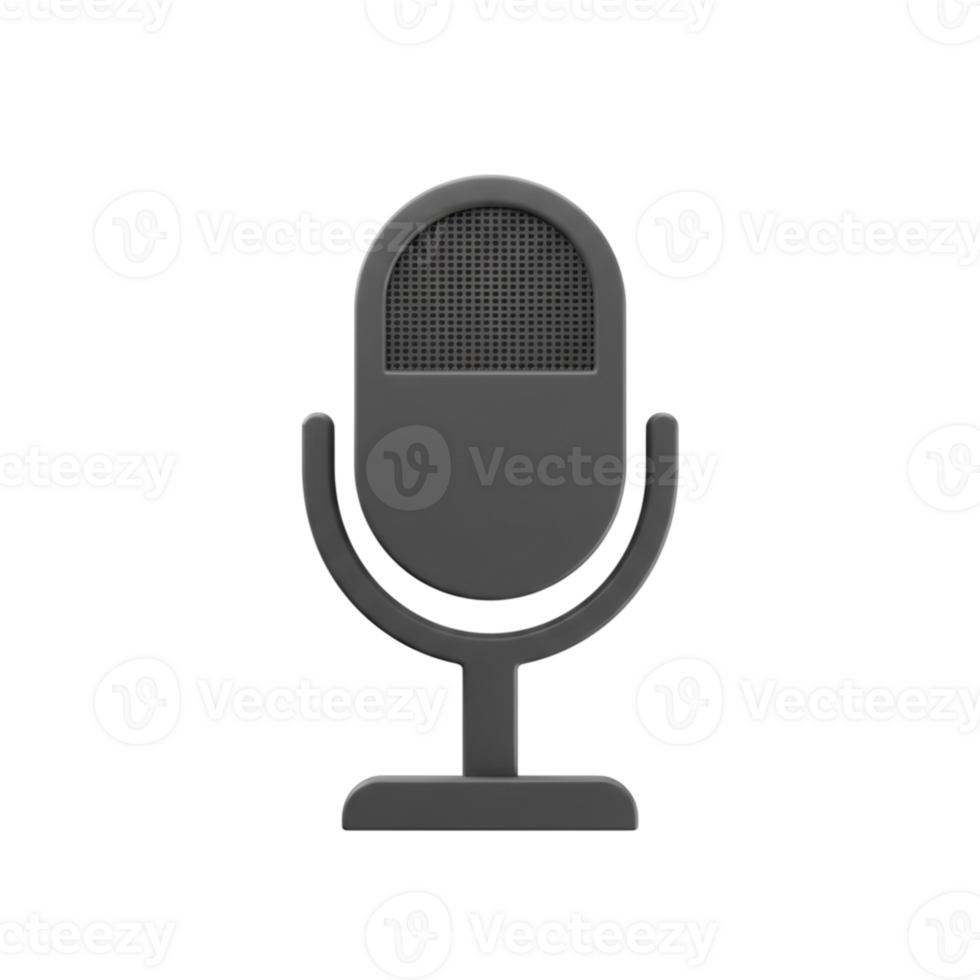 Podcast recording session with microphone studio audio content creative environment close-up view voice exploration png