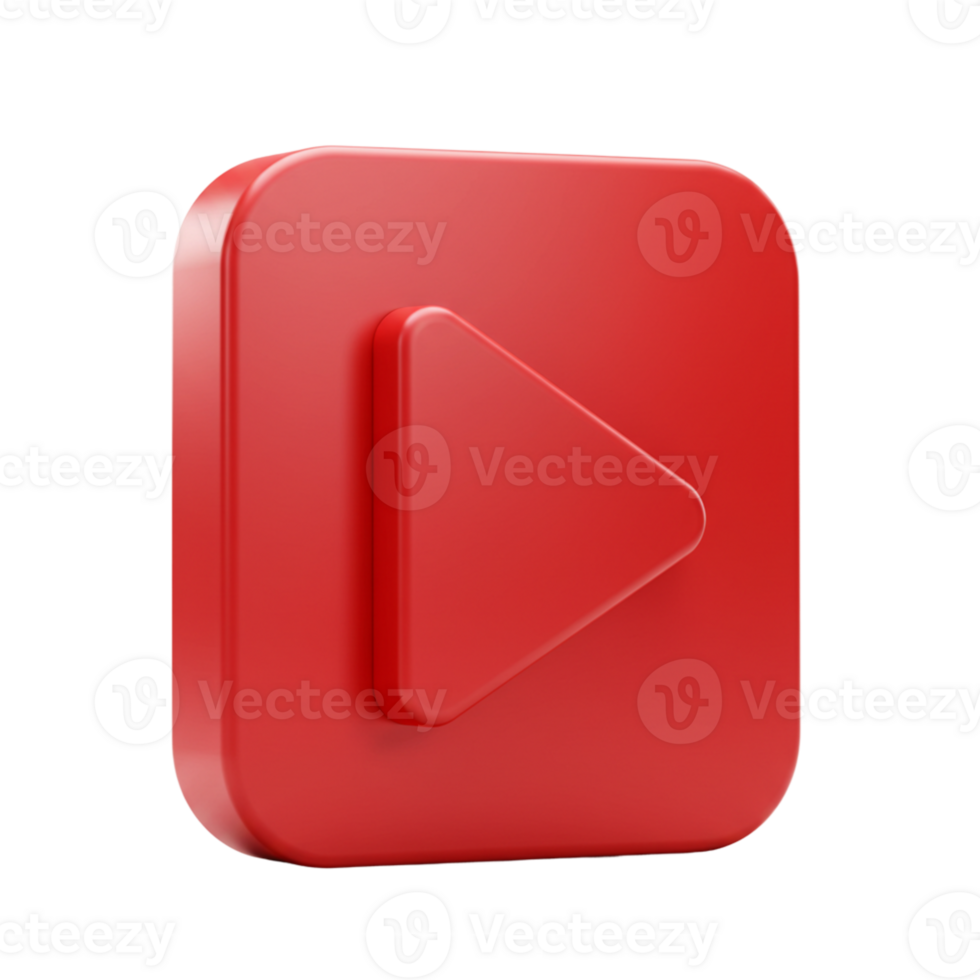 Engaging play button digital marketing icon modern workspace close-up visual communication png