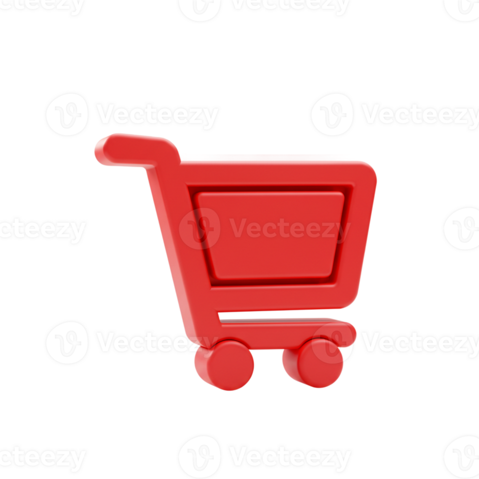 Shopping cart icon e-commerce digital graphic minimalist design isolated view online retail concept png