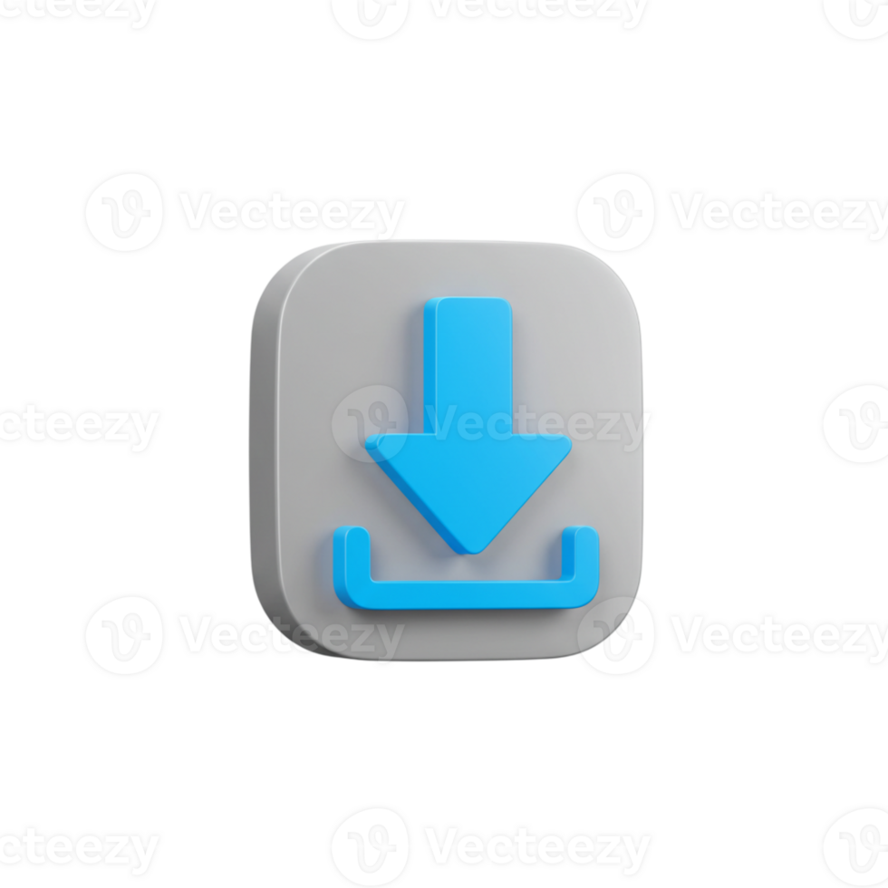Download icon graphic digital design user interface modern style close-up view technology concept for online accessibility png