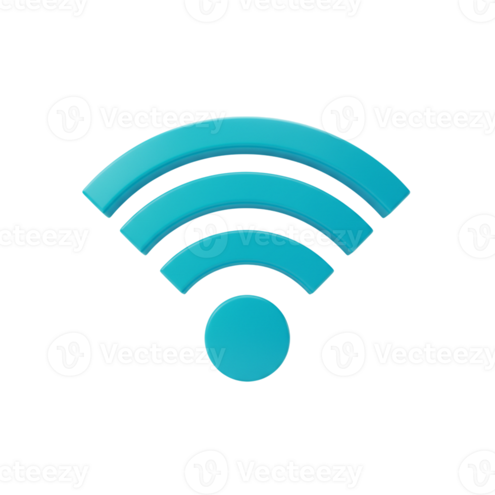 Wifi signal strength indicator digital communication graphic design modern technology flat view connectivity concept png