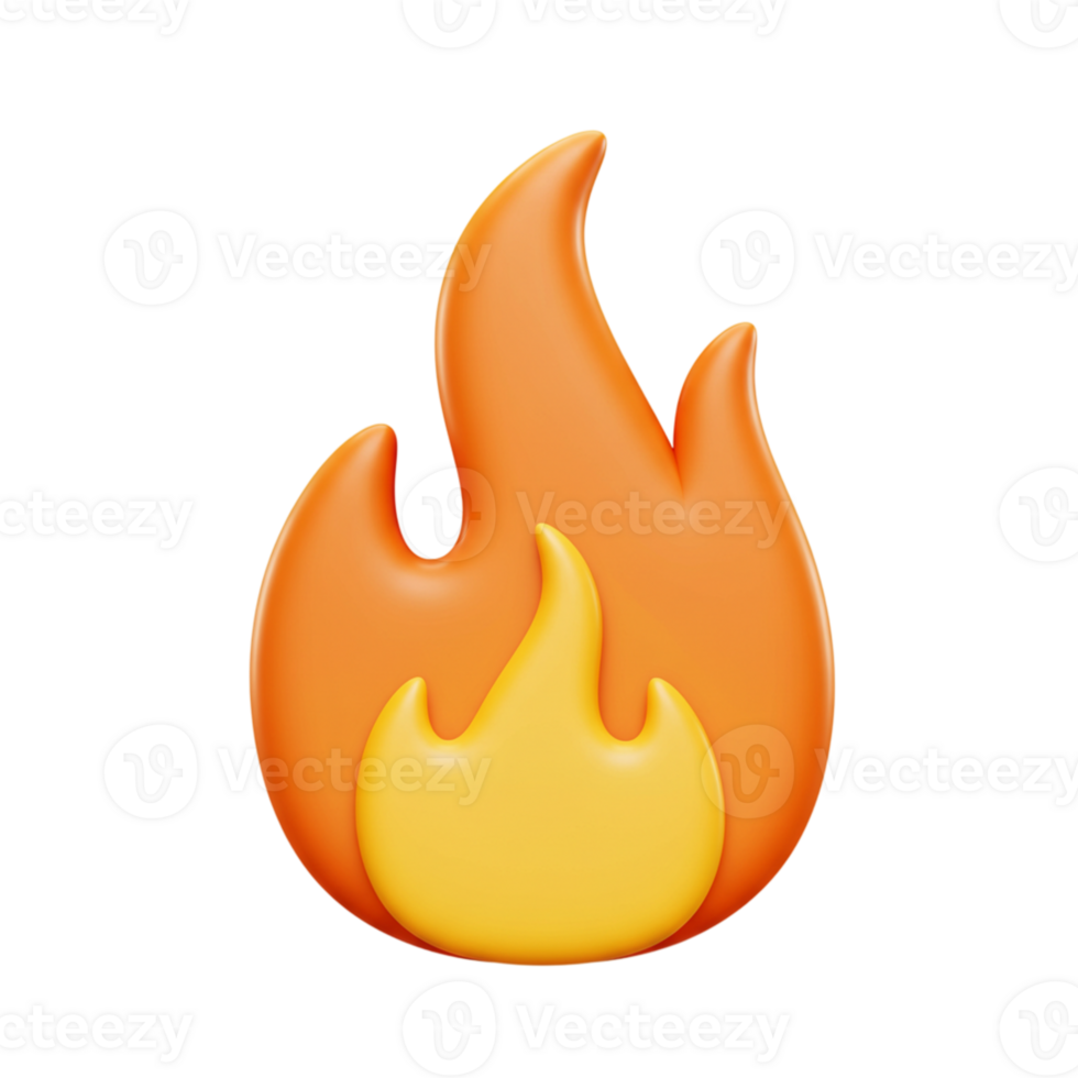 Dynamic flame icon digital design graphic element creative space close-up view visual concept for branding png