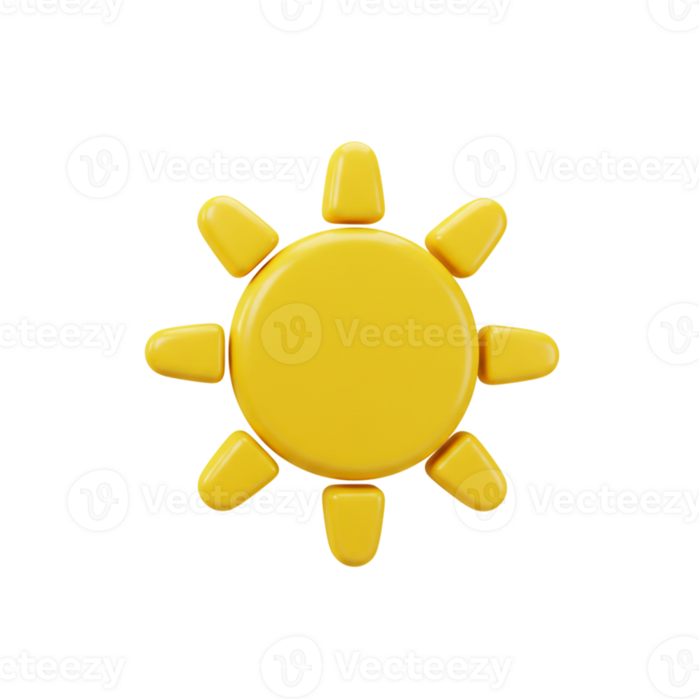 Bright sunshine icon digital design graphic creation studio environment minimalist view cheerful concept for web use png