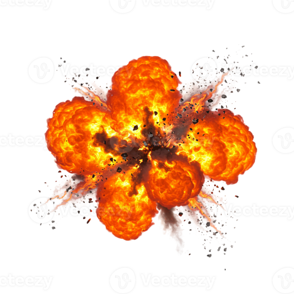 Explosive detonation event urban environment digital art dynamic viewpoint power and destruction concept png