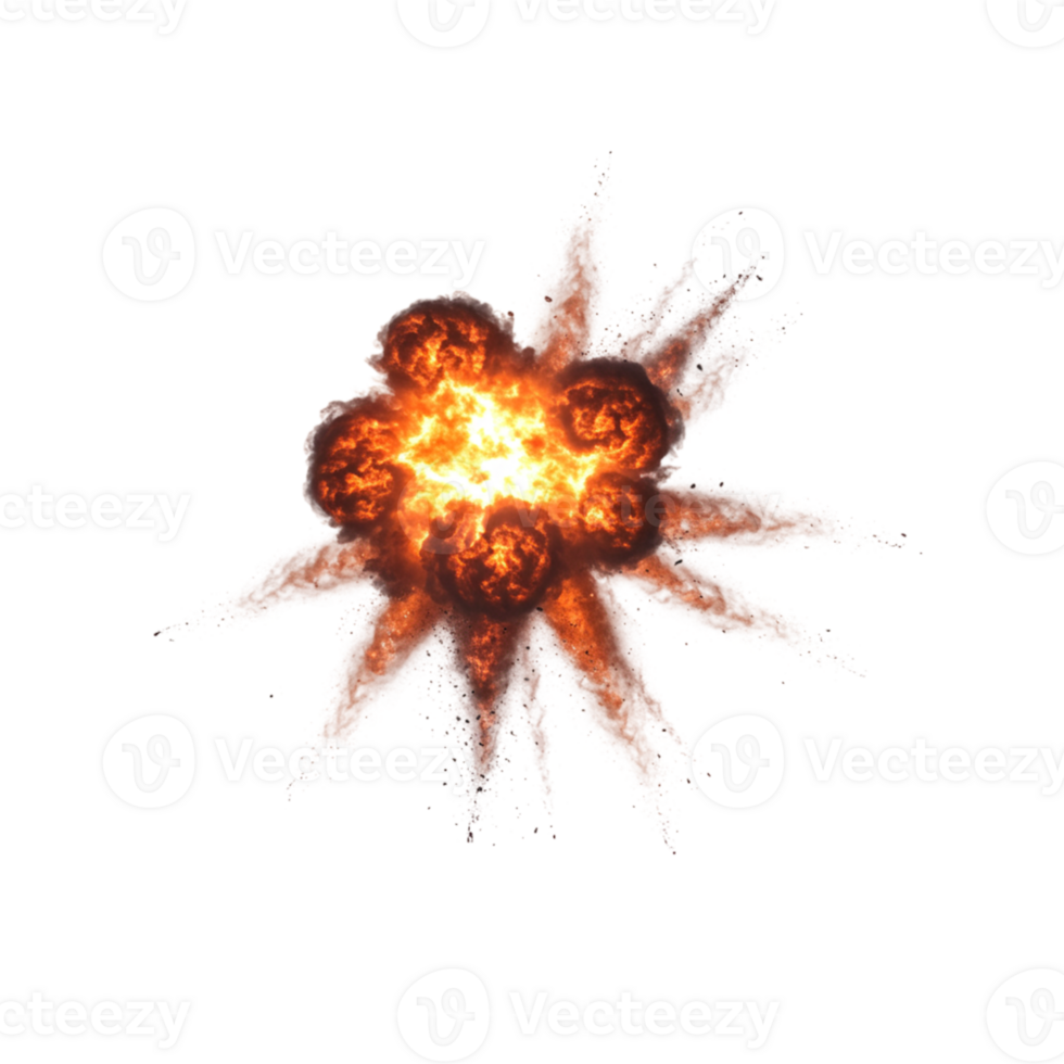 Explosive detonation event urban environment digital art high-impact visual aerial view energy and destruction png