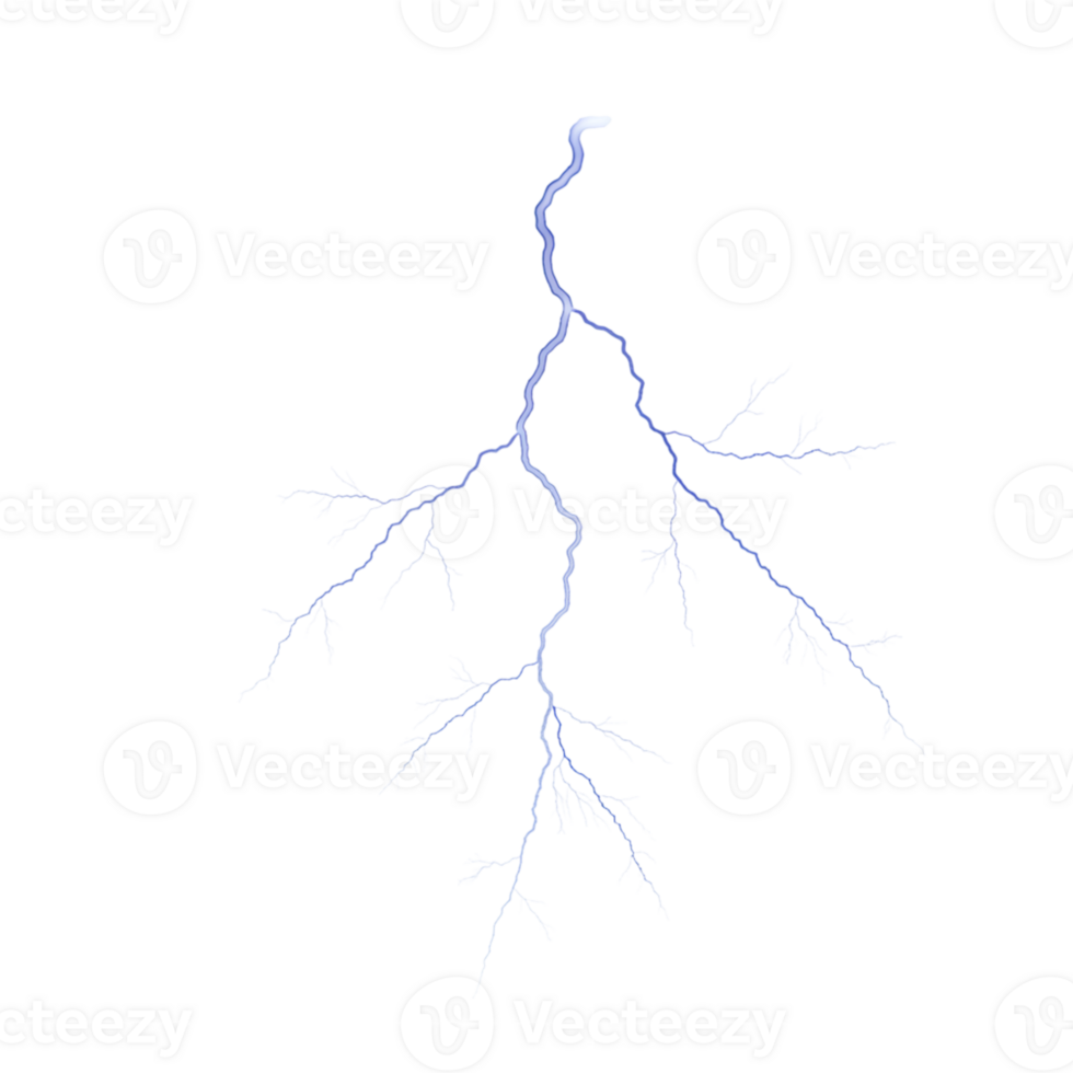 Lightning strike illustrating natural phenomenon open sky digital art abstract aerial view energy and power png