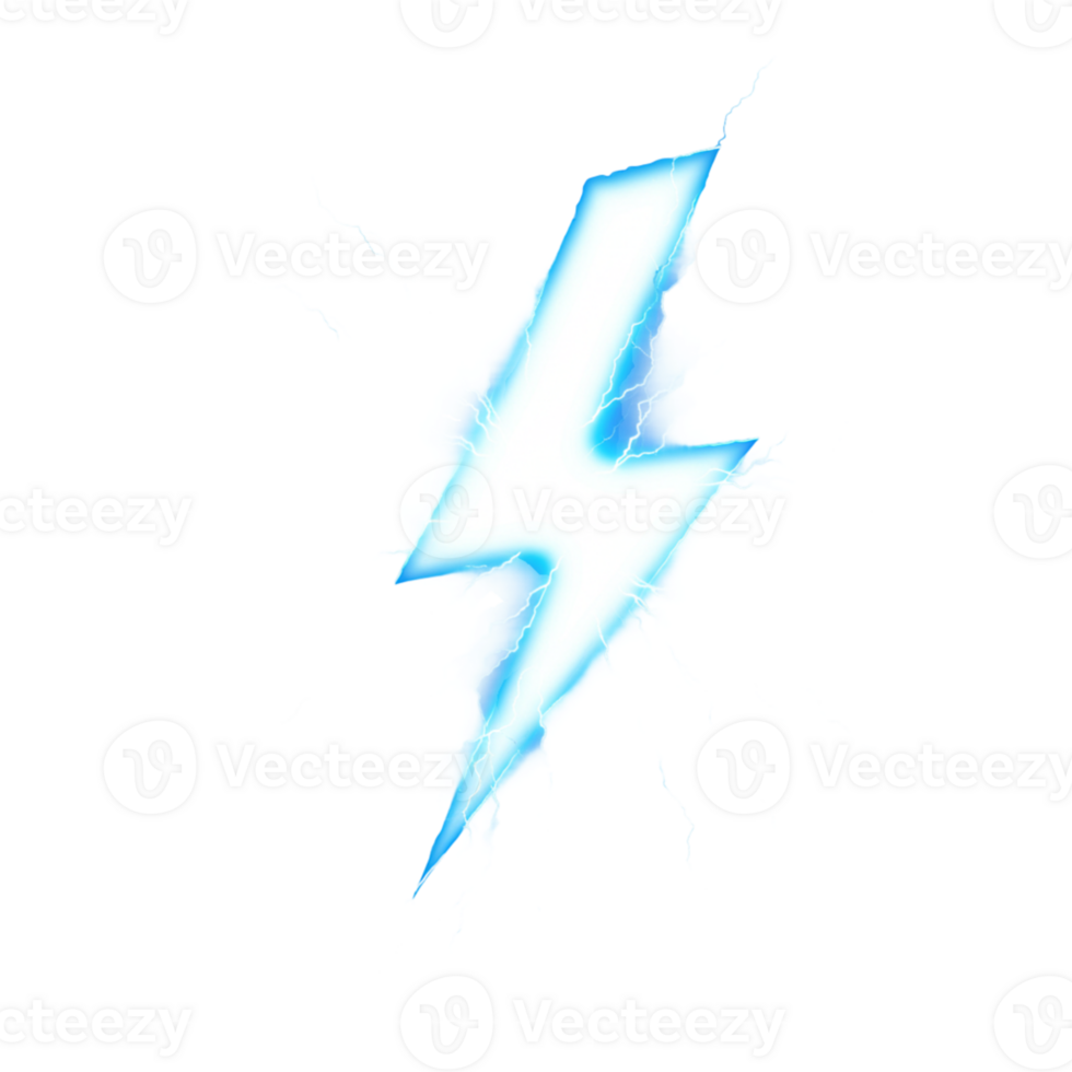 Dynamic lightning bolt action outdoor atmosphere graphic design vibrant colors close-up view creative concept png