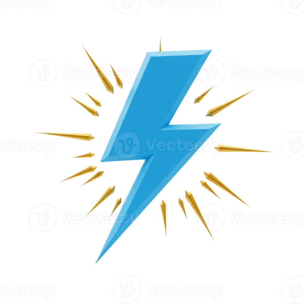Dynamic thunderbolt icon digital graphics abstract design creative environment artistic viewpoint symbolizing energy png