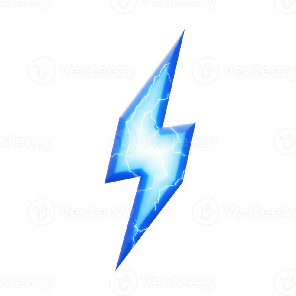 Dynamic lightning bolt graphic design digital art creative vibrant colors modern style energy concept png