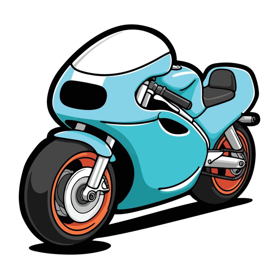 The Speed Demon Cartoon Bike vector