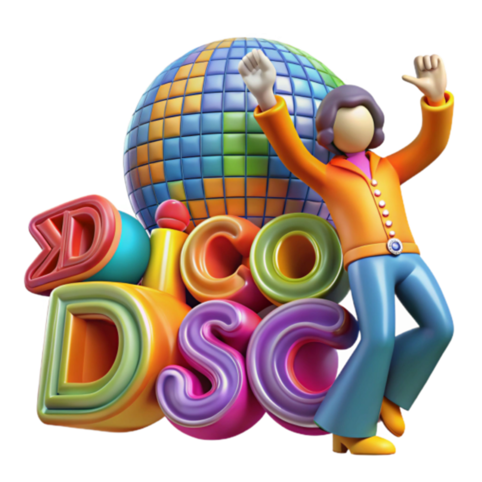 Groovy Disco Ball Illustration Fun Character Dancing Retro 70s Style png