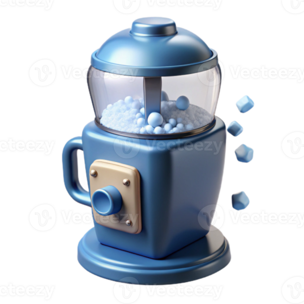 Blue Candy Dispenser Render Illustration png