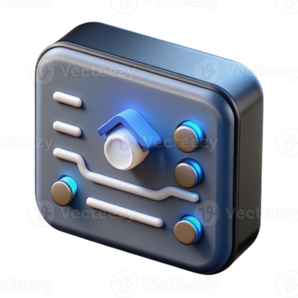Render Smart Home Control Panel Icon Illustration png