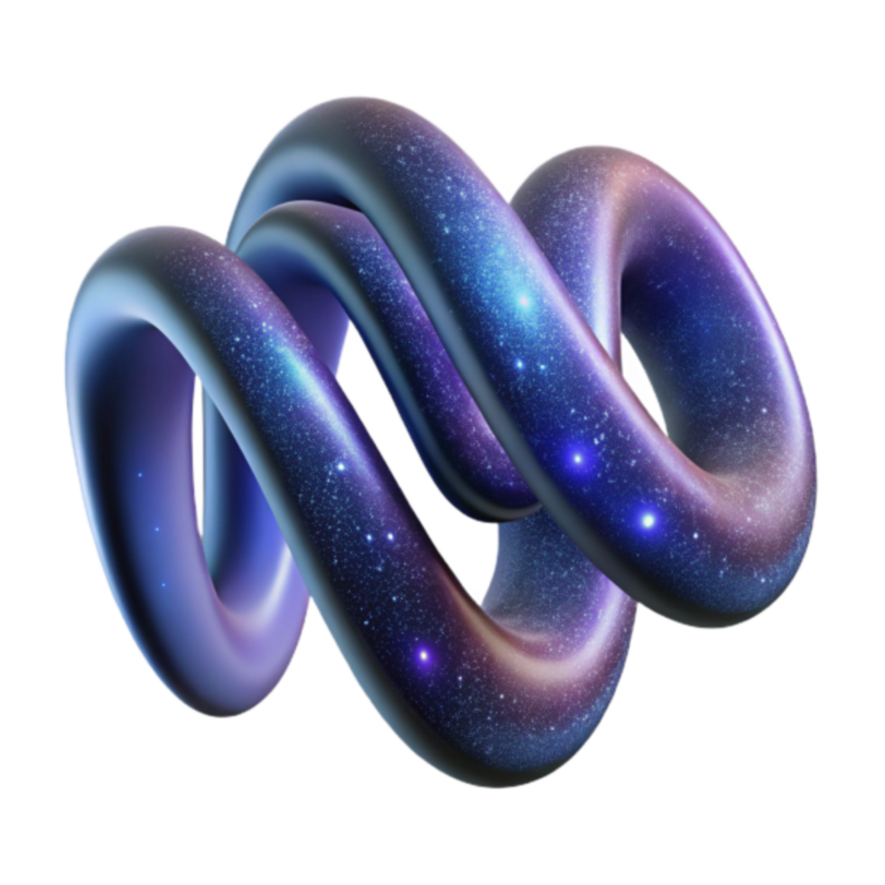 Cosmic Nebula 3D Render Abstract Background Image png