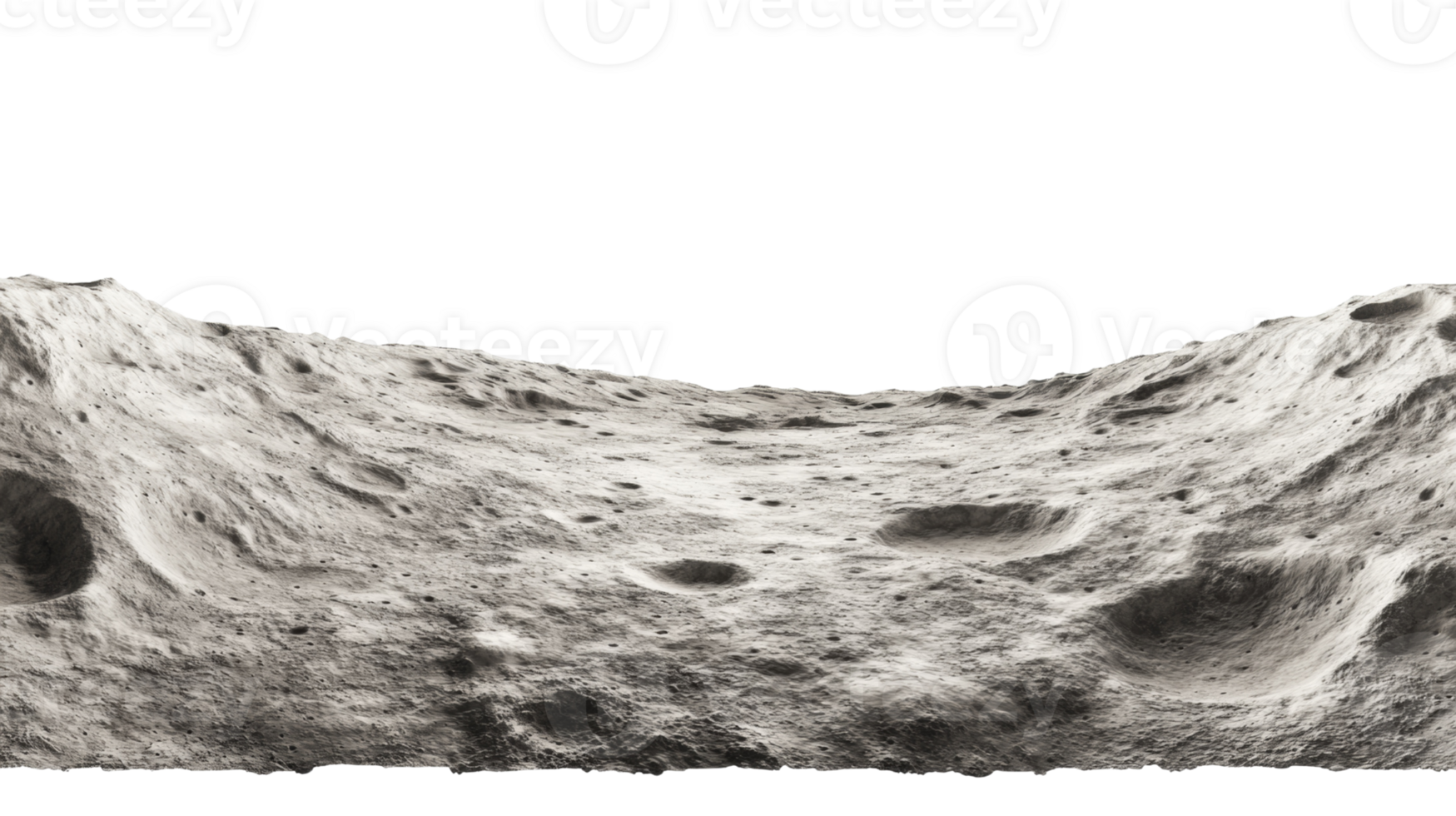 Lunar Surface Showing Craters And Undulating Terrain png