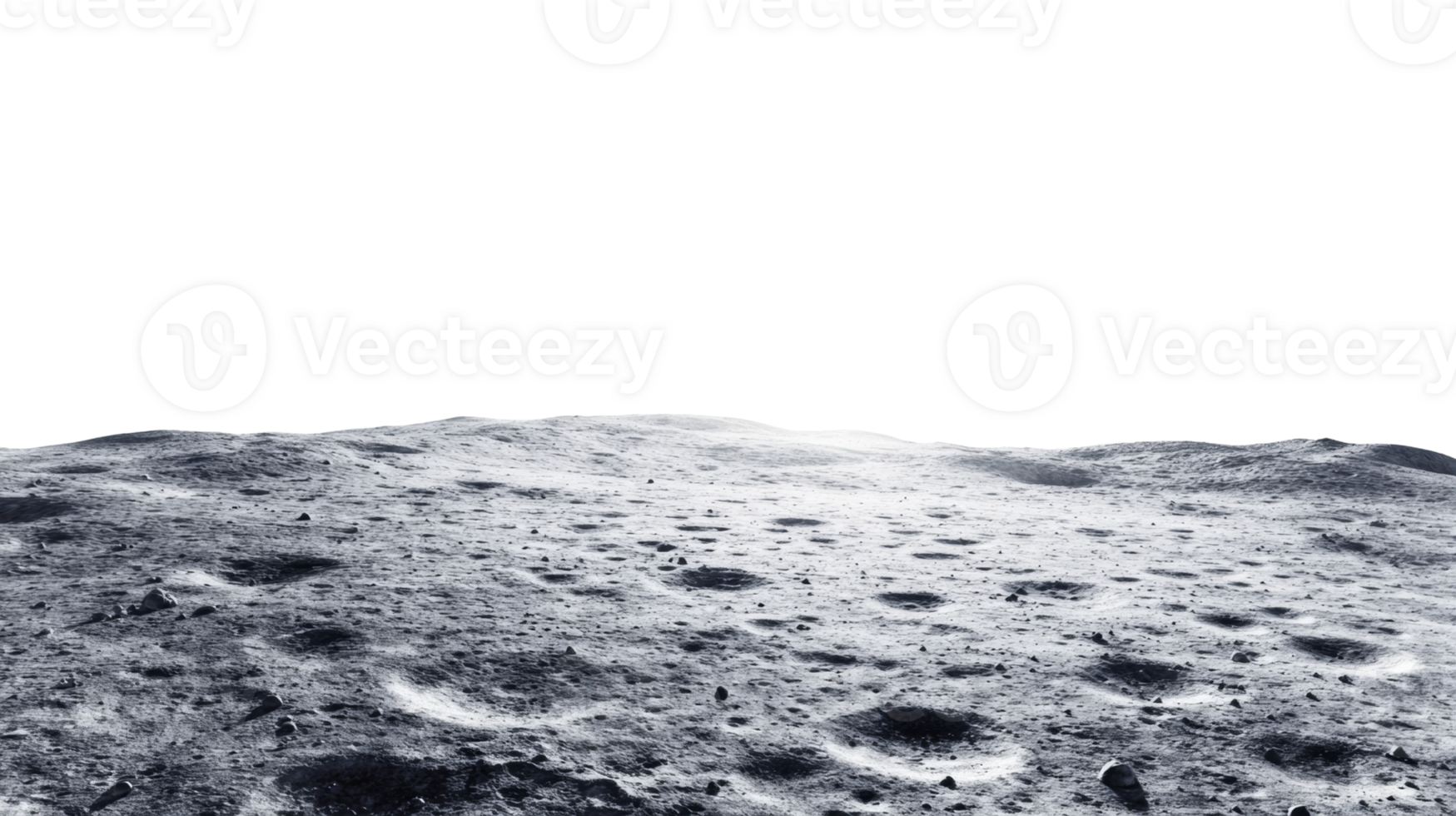 Lunar Surface Showing Craters And Rocky Terrain png