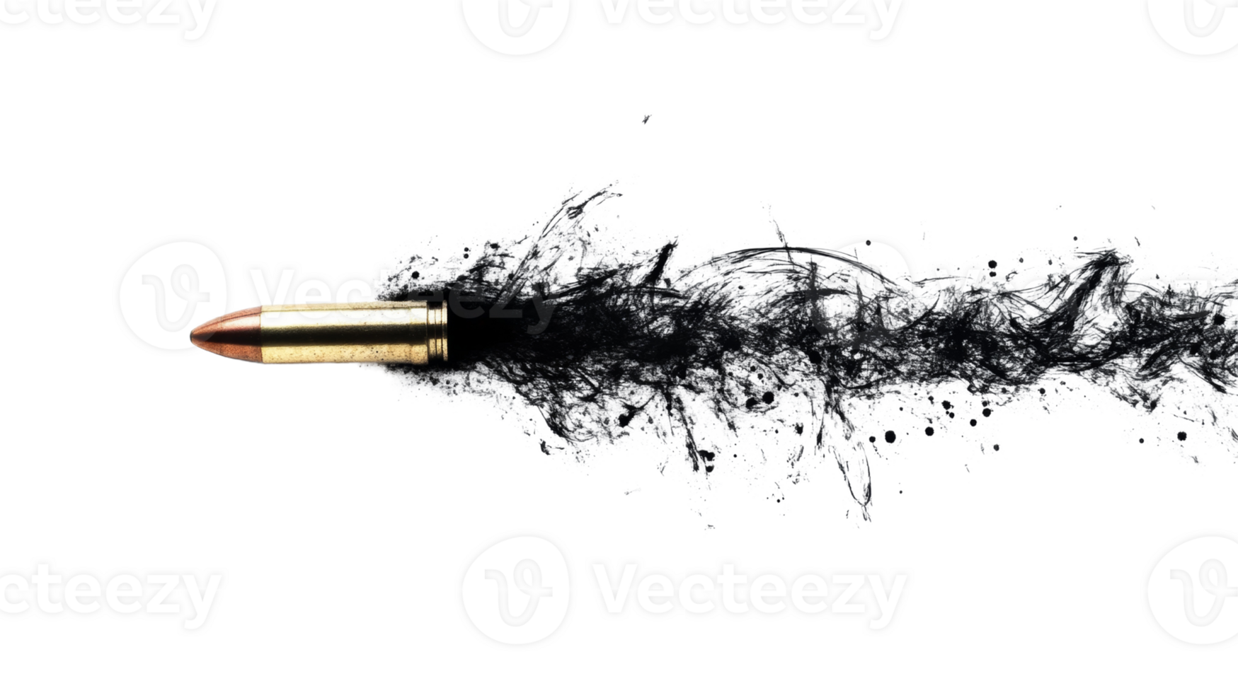 Bullet Trajectory Leaving A Black And White Wake png