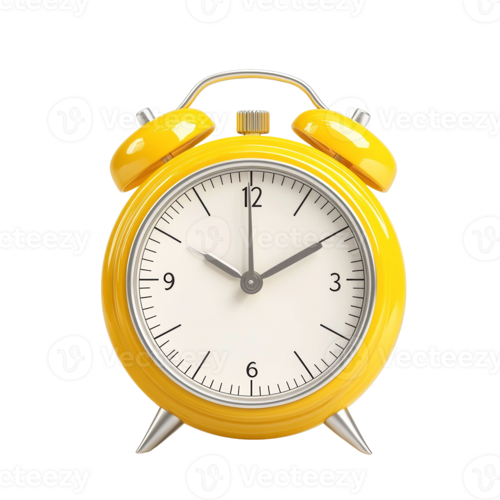un' giallo analogico allarme orologio Spettacoli il volta. isolato png